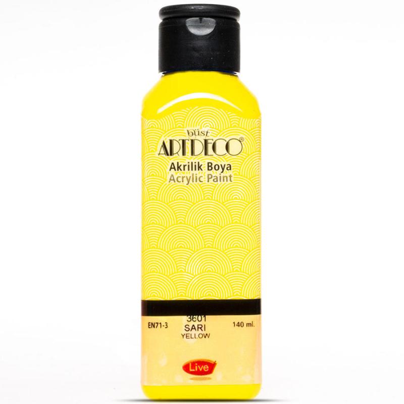 Artdeco Akrilik Boya Sarı 140 ml 