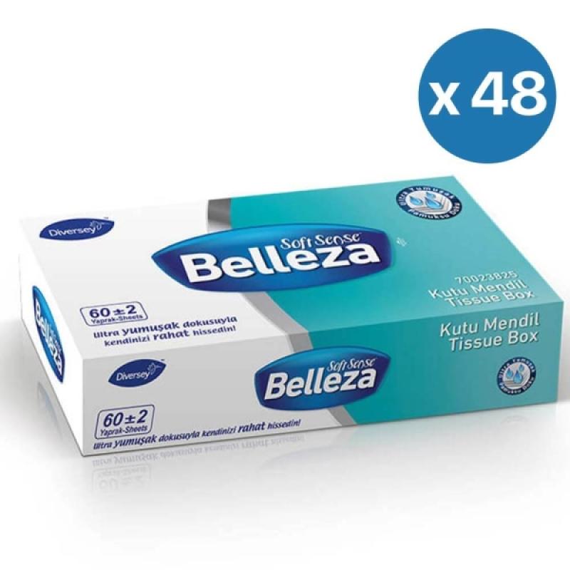 Belleza Kutu Mendil 15x20.5 Cm 60 Lı x 48 Kutu