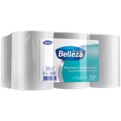 Belleza Plus İçten Çekmeli Havlu 250 Mt 6 Lı