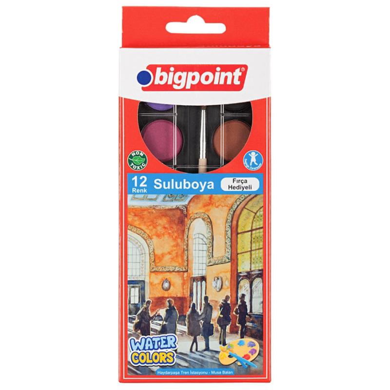 Bigpoint BP757-12 Sulu Boya 12 Renk