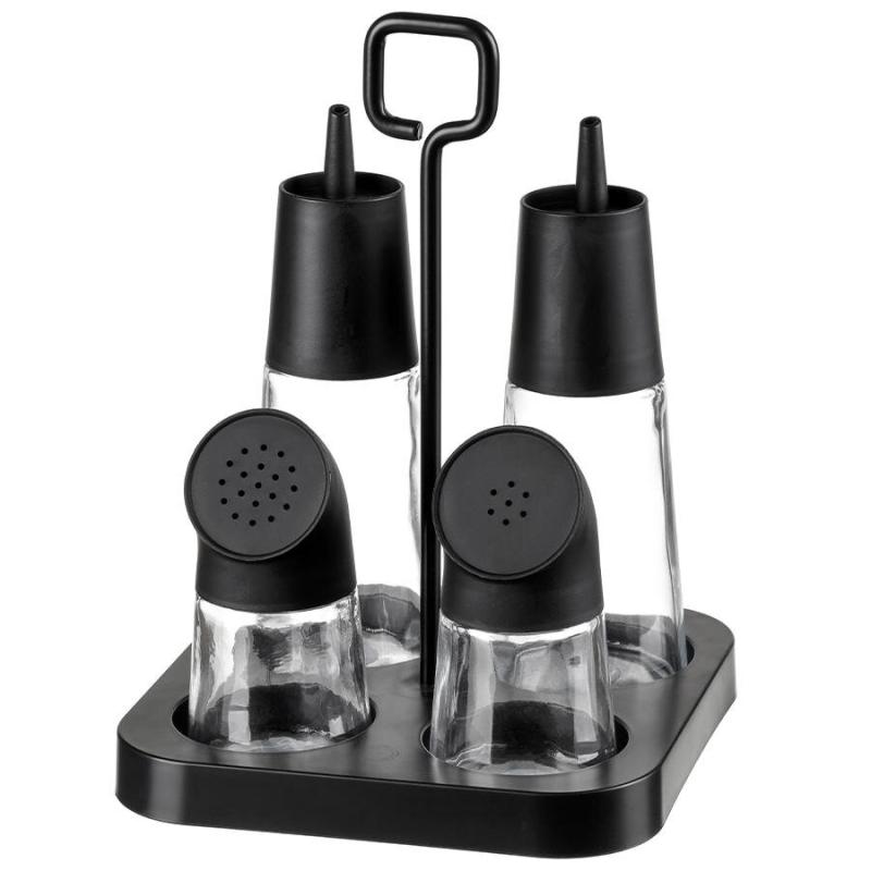 Bora Plastik4'lü Yağlık Sirkelik Tuzluk Karabiberlik Seti