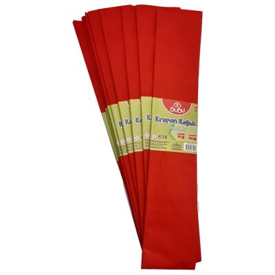 BuBu Krapon Kağıdı 50 cm x 200 cm 10'lu Paket Kırmızı