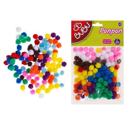 BuBu Ponpon 1 cm Karışık Renk 100'lü Paket