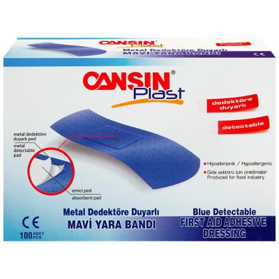 Cansın Metal Dedektörlü Mavi Yarabandı 100'lü