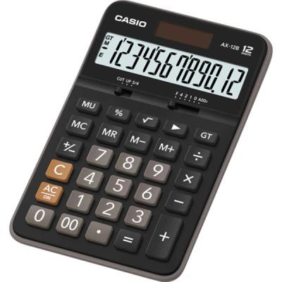 Casio Hesap Makinesi Kompakt Masaüstü Tipi AX-12B 12 Hane