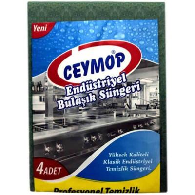Ceymop Endüstriyel Bulaşık Süngeri 4 Lü