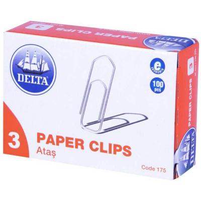 Delta Ataş 30 mm No 3 Beşgen 100 Adet Metalik Gri 175