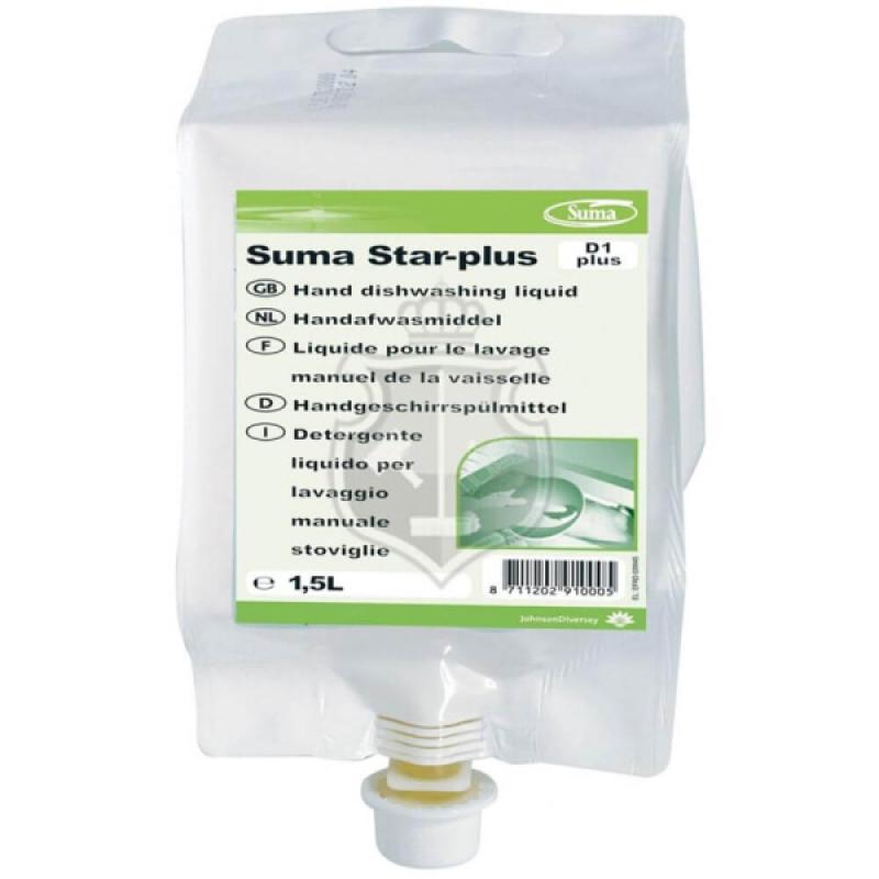 Diversey Suma Star Plus D1 Plus Konsantre Elde Bulaşık Yıkama Deterjanı 1.5 Lt