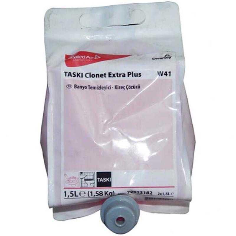 Diversey Taski Clonet Extra Plus W41 Kireç Sökücü ve Banyo Temizleyici Konsantre 1.5 Lt