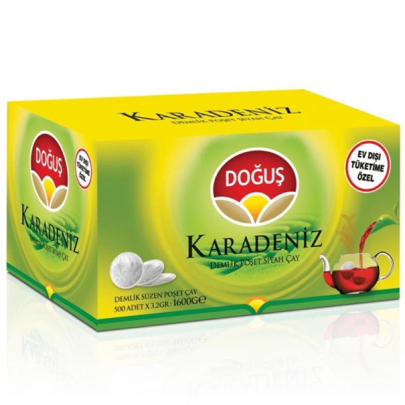 Doğuş Karadeniz Demlik Poşet Siyah Çay Bergamot Aromalı 3.2 Gr x 500 Lü