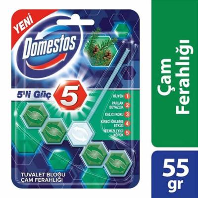 Domestos Klozet Blok 5 Li Top Çam Ferahlığı 55 Gr