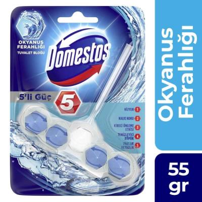 Domestos Klozet Blok 5 Li Top Okyanus Ferahlığı 55 Gr