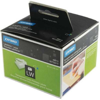 Dymo Geniş Adres 260 Etiket Şeffaf 89 x 36 mm 99013