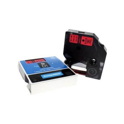 Dymo LabelManager D1 Yedek Şerit 12 mm x 7 Mt Kırmızı Siyah 45017