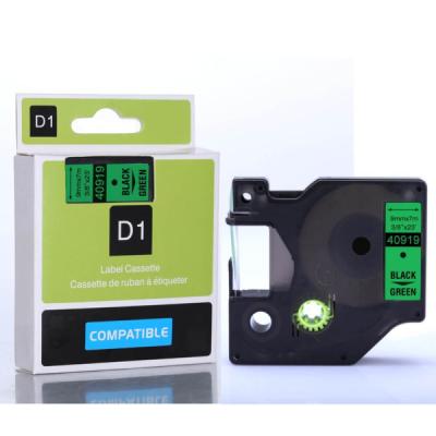 Dymo LabelManager D1 Yedek Şerit 9 mm x 7 Mt Yeşil Siyah 40919