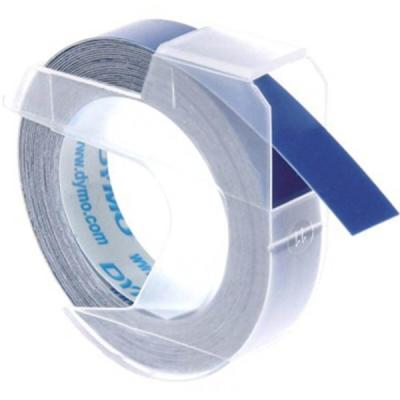 Dymo Mekanik Etiketleme Makinesi için Kabartma Şerit 9 mm x 3 Mt Mavi 520106