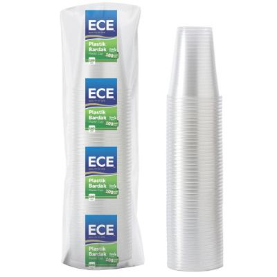 Ece Plastik Bardak 180Cc 100'lü Eko Otomat (1,4 Gr) Şeffaf