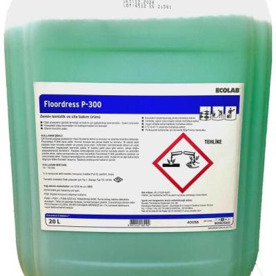 Ecolab Floordress P-300 Kayganlık ve Film Oluşturmayan Temizlik ve Cila Bakım Ürünü 20 Kg