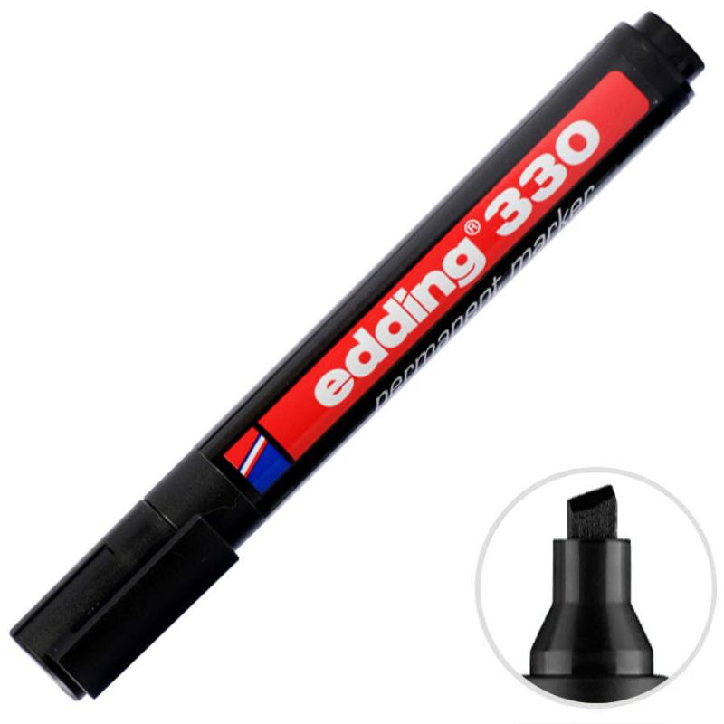 Edding 330 Marker Kalem Kesik Uçlu Siyah