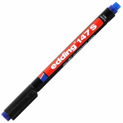 Edding Asetat Kalemi Silgili Mavi E-147S