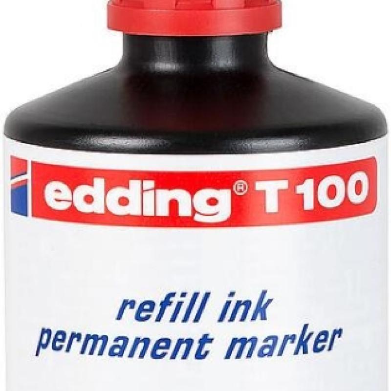 Edding T-100 Mürekkep Kırmızı 100 Ml