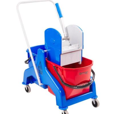 Ermop Çift Bölmeli Presli Temizlik Kovası Pls. 25 Litre Mavi