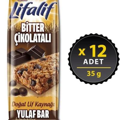 Eti Lifalif Bitter Çikolatalı Yulaf Bar 35 Gr 12 Adet