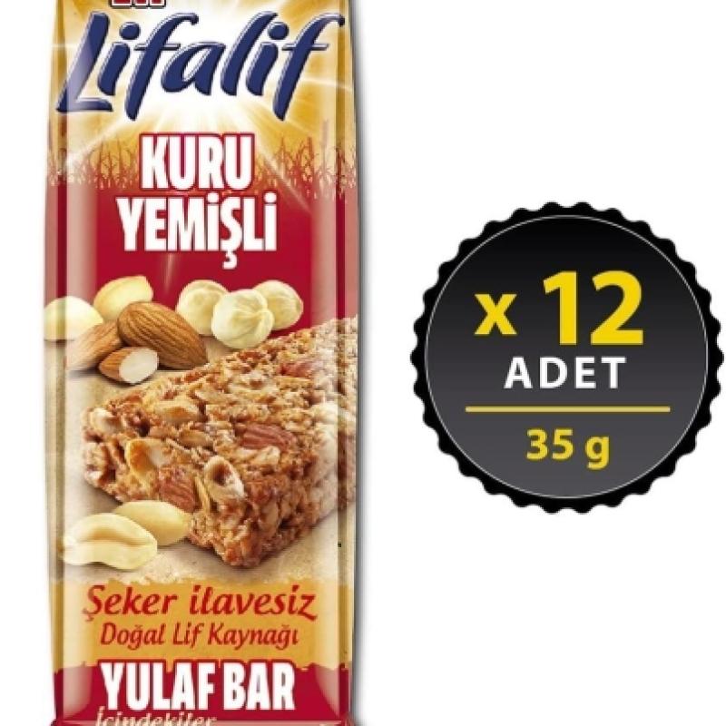 Eti Lifalif Kuru Yemişli Yulaf Bar 35 Gr 12 Adet