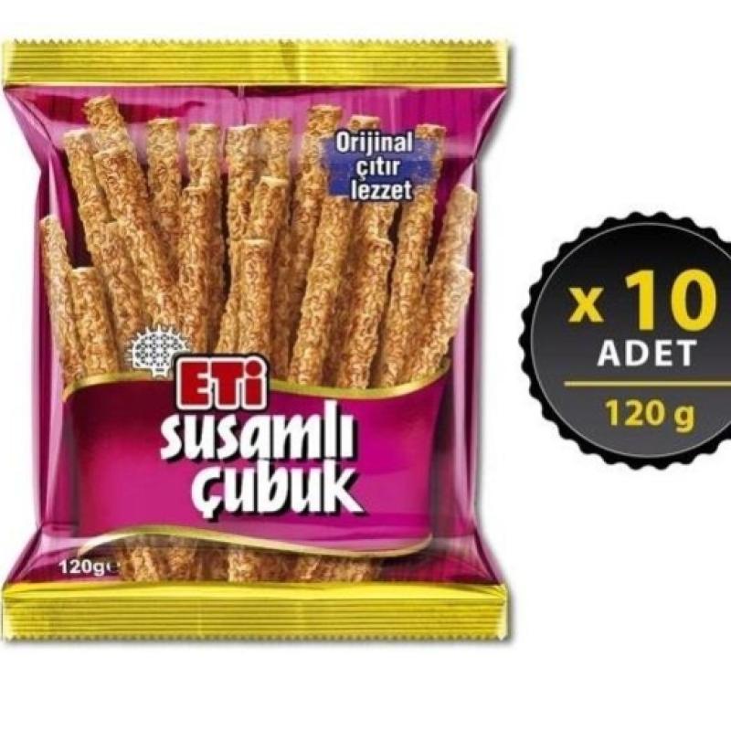 Eti Susamlı Çubuk Kraker 120 Gr 10 Adet