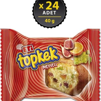 Eti Topkek Meyveli Kek 40 Gr 24 Adet