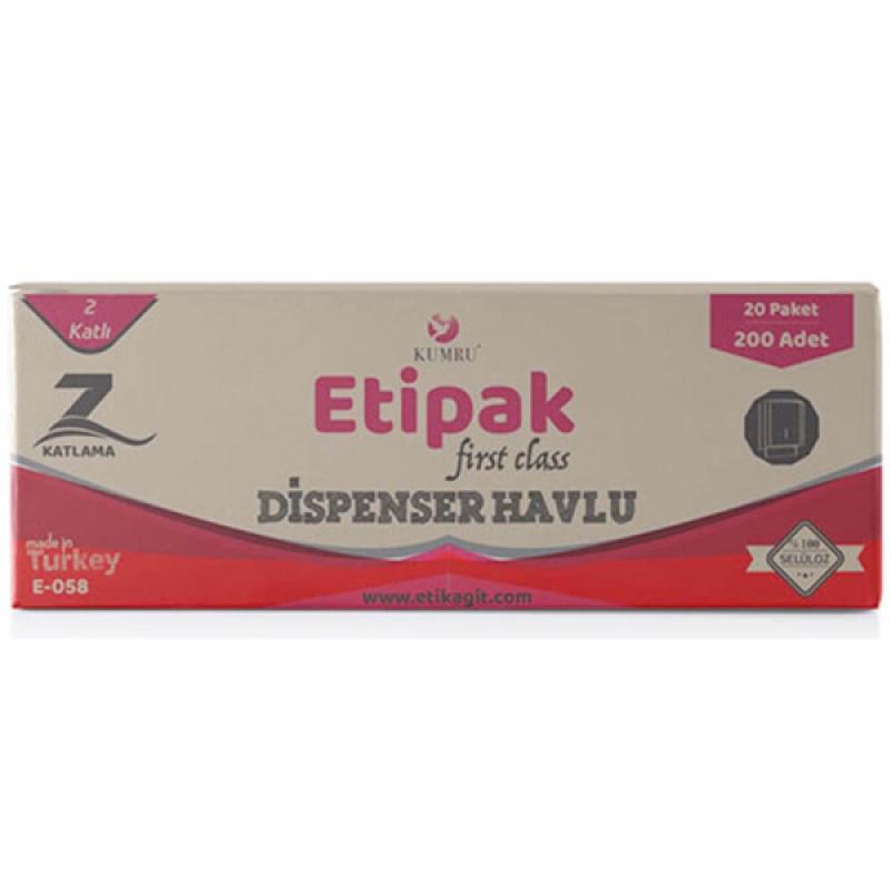 Etipak Z Katlama Dispenser Havlu 200 Lü x 20 Paket