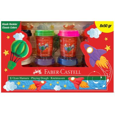 Faber-Castell Oyun Hamuru Klasik 8'li Set 400 Gram