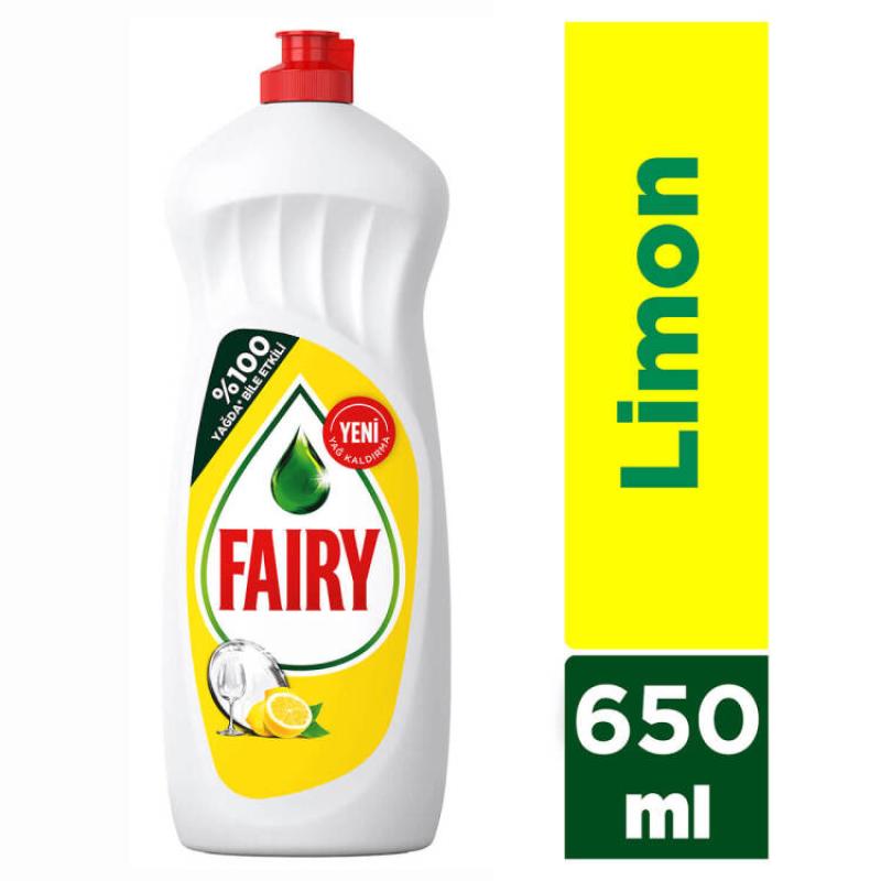 Fairy Sıvı Bulaşık Deterjanı 650 Ml Limon
