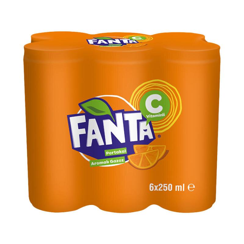 Fanta 250 ml 6'lı