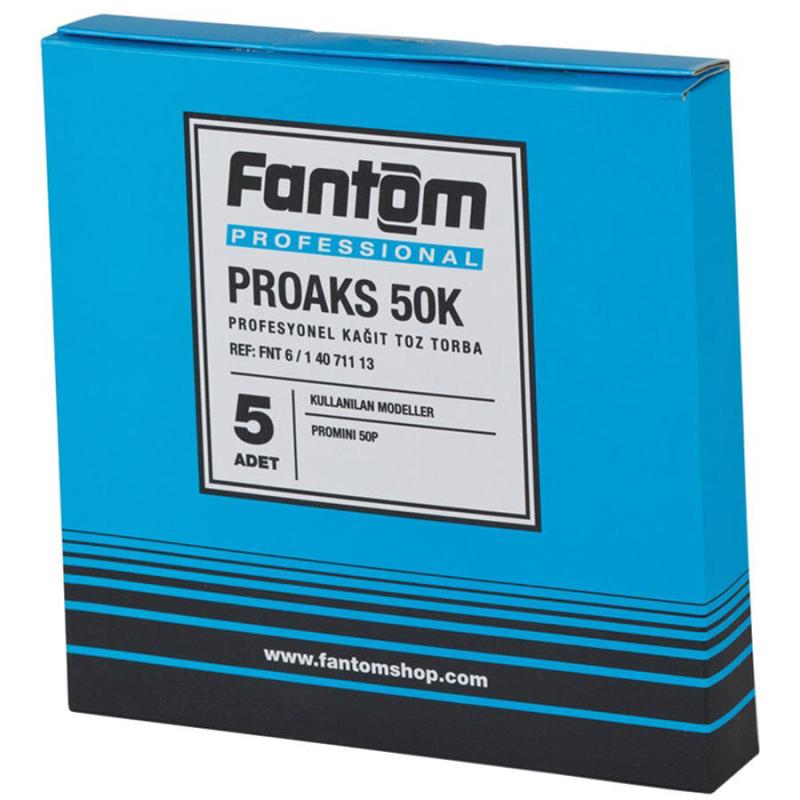 Fantom Proaks 50K Profesyonel Kağıt Toz Torbası 5’li Paket