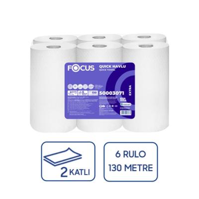Focus Quick Extra Sensörlü Makine Havlusu 6 Lı 130 Mt