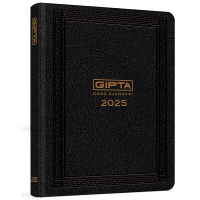 Gıpta 2025 Kasa Ajandası 17 cm x 33 cm Siyah
