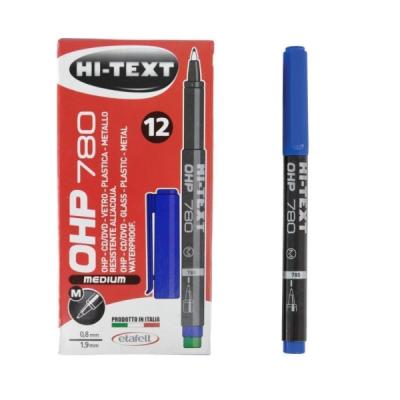 Hi-Text Asetat Kalemi M Mavi 780 MM 12 Adet