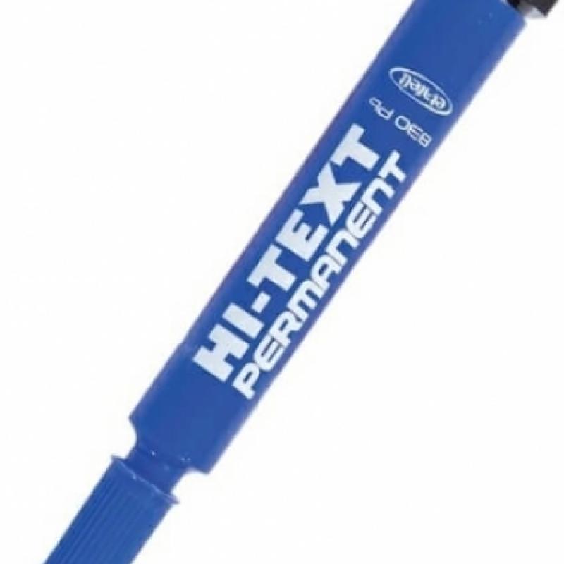 Hi-Text Koli Kalemi Marker Yuvarlak Uç Mavi 830 PBM