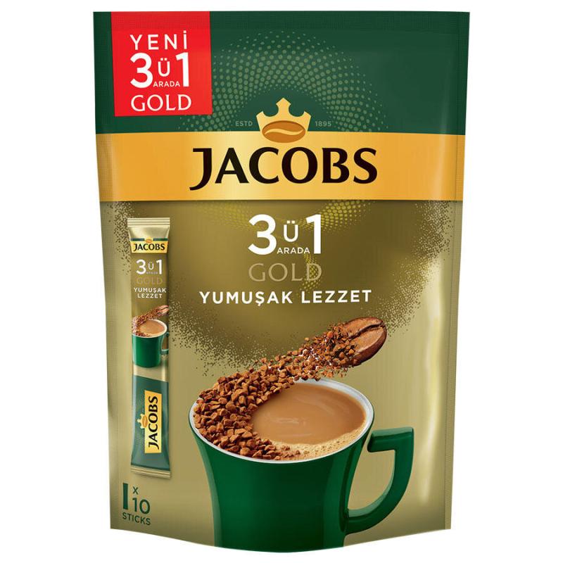 Jacobs 3'ü 1 Arada Yumuşak Lezzet 18 gr 10'lu