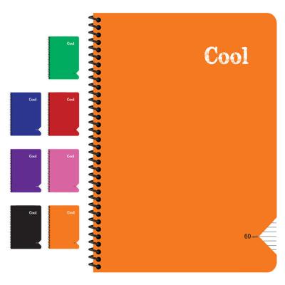 Keskin Color Cool Spiralli PP kapak A4 Çizgili Defter 120 Yaprak