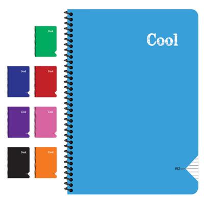 Keskin Color Cool Spiralli PP kapak A4 Çizgili Defter 60 Yaprak