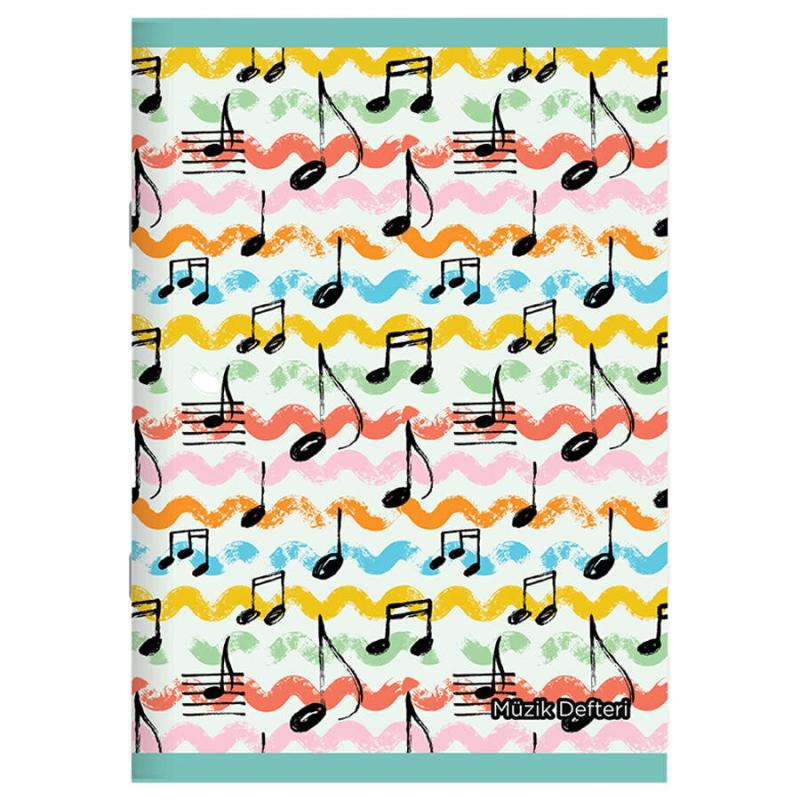 Keskin Color Müzik Defteri Dikişli Karton Kapak A4 32 Yaprak