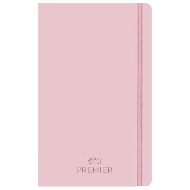 Keskin Color Premier Ciltli 13 cm x 21 cm Çizgili 96 Yaprak Pembe Defter