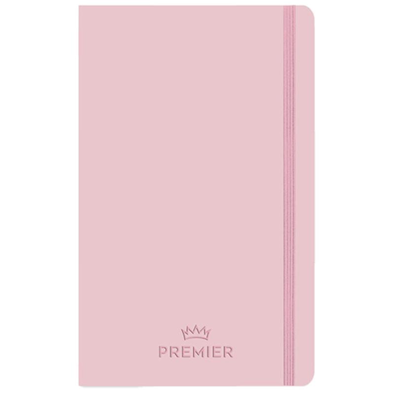Keskin Color Premier Ciltli 13 cm x 21 cm Çizgisiz 96 Yaprak Pembe Defter