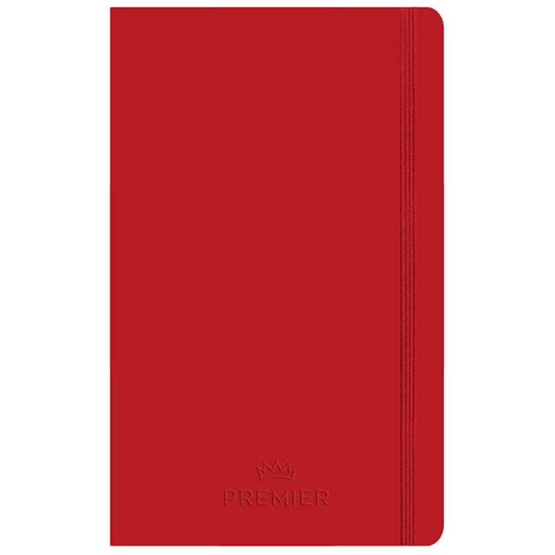 Keskin Color Premier Ciltli 13 cm x 21 cm Kareli 96 Yaprak Kırmızı Defter