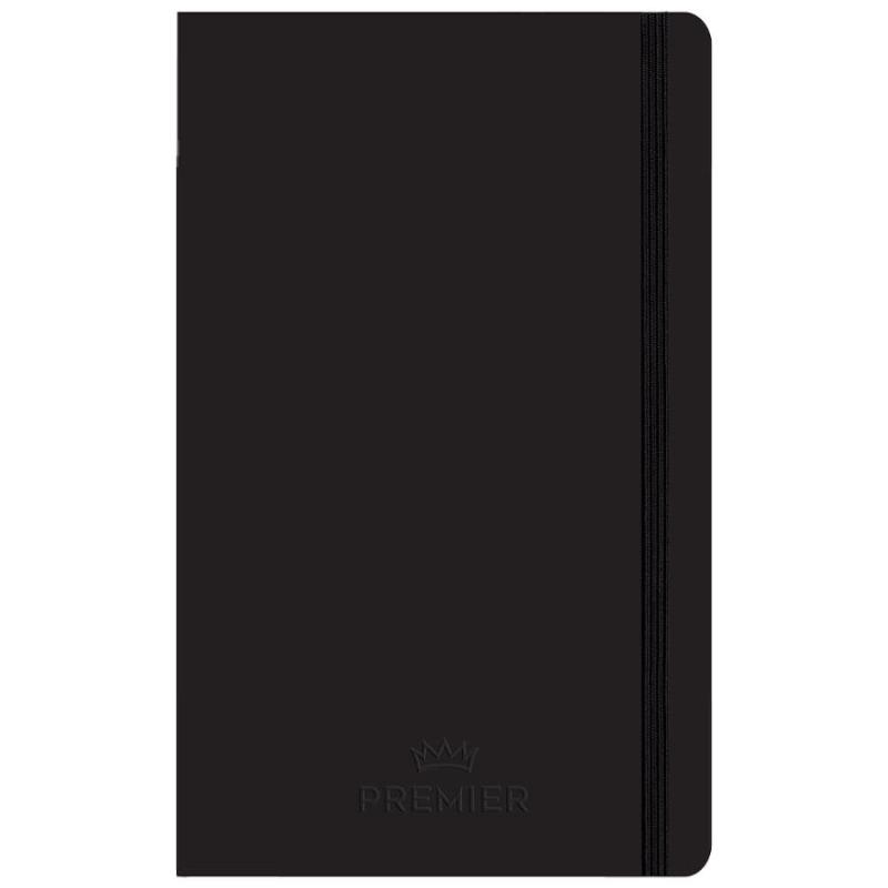 Keskin Color Premier Ciltli 13 cm x 21 cm Kareli 96 Yaprak Siyah Defter