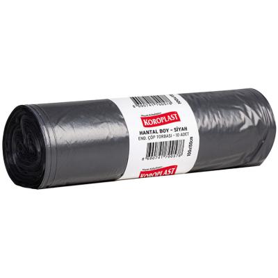 Koroplast Çöp Torbası Endüstriyel Hantal Boy  100 cm x 150 cmSiyah 10'lu Paket