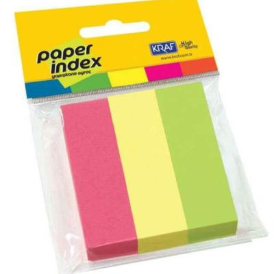 Kraf Kağıt Index 25x76 mm 3 Renk 100 Sayfa 2576