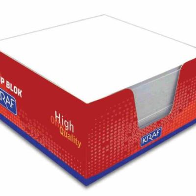 Kraf Küp Blok Beyaz 9x9 Cm 116G